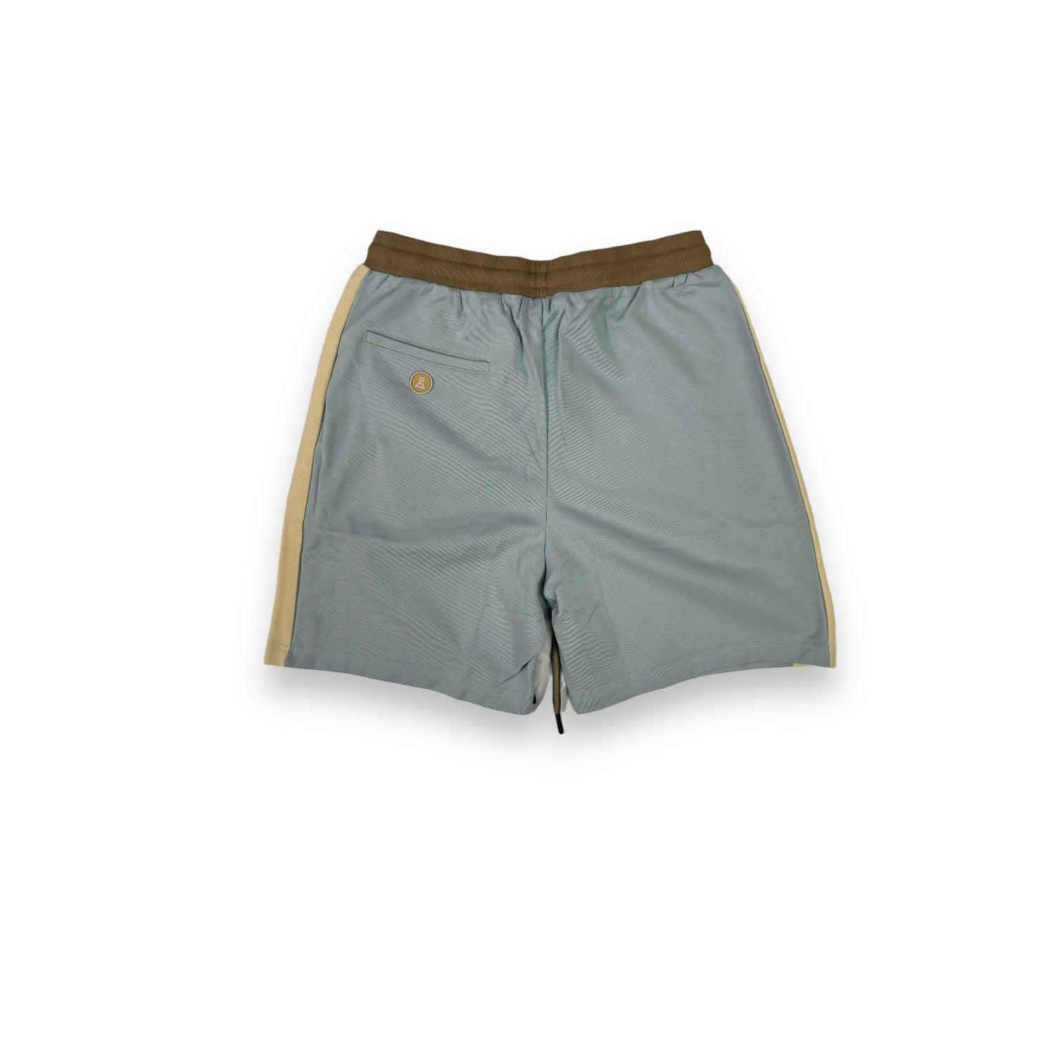DLAB Oversized Shorts Baby Blue/Cream/Brown - DlabStore