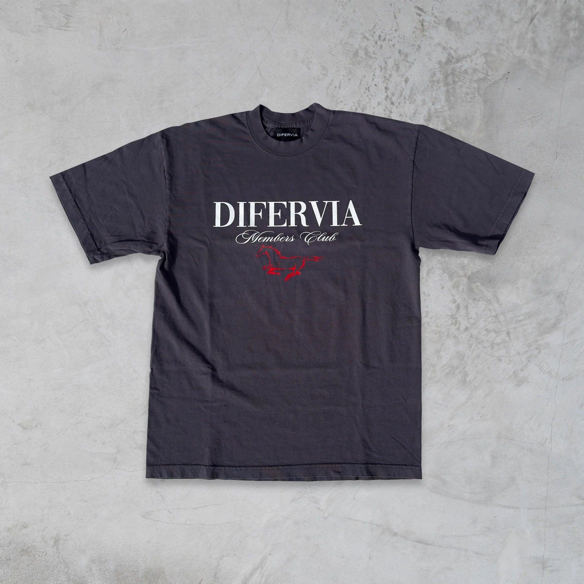 DIFERVIA MEMBERS CLUB, DOLPHINE BLUE T-SHIRT - DlabStore