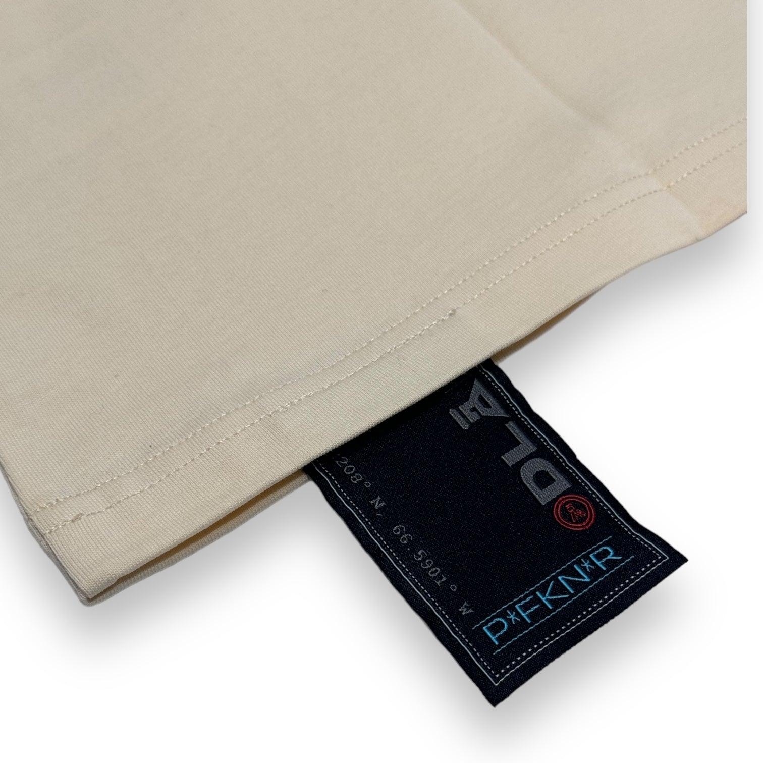 DLAB Oversized Embossed Tee Cream - DlabStore