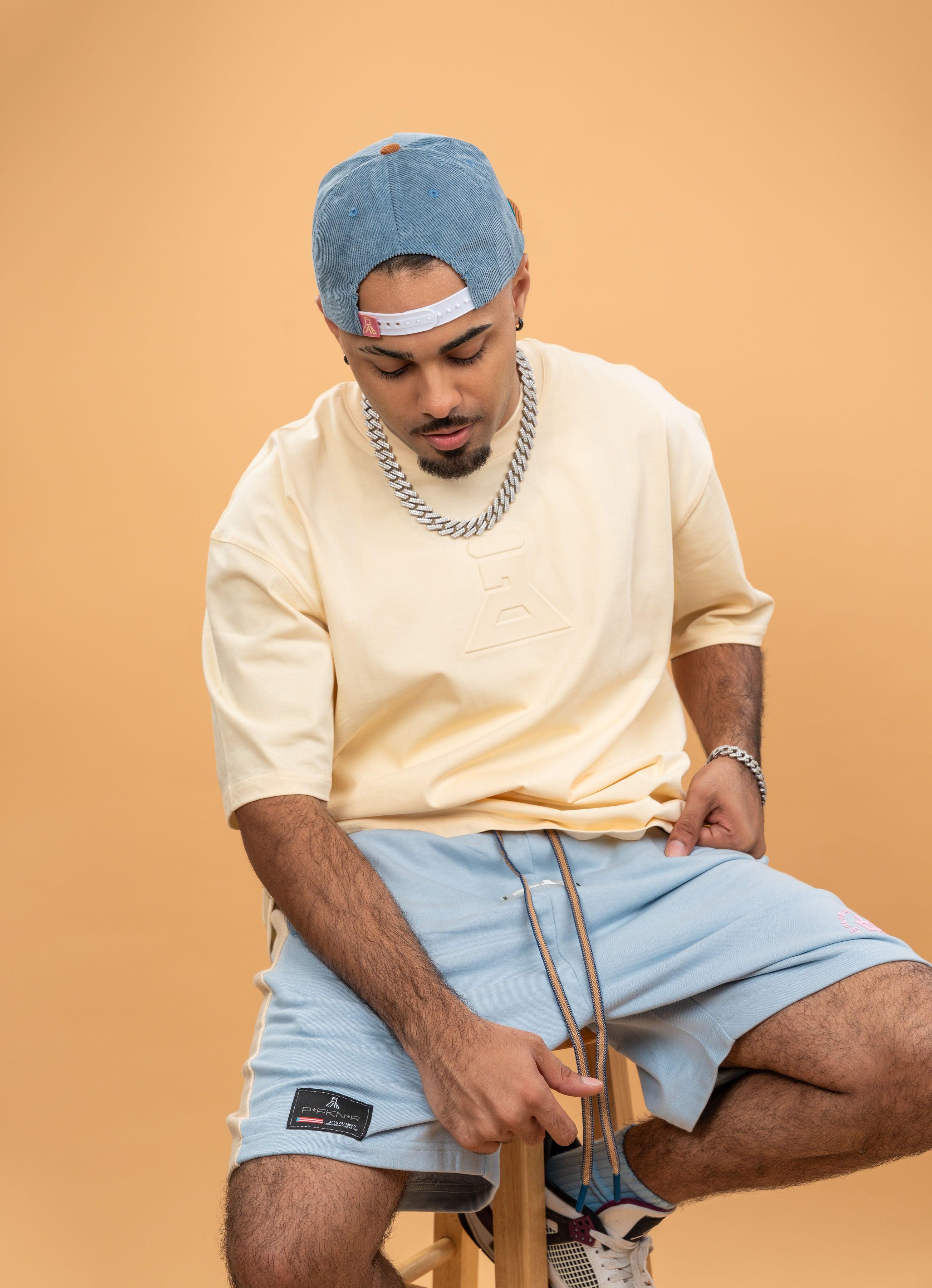 DLAB Oversized Embossed Tee Cream - DlabStore