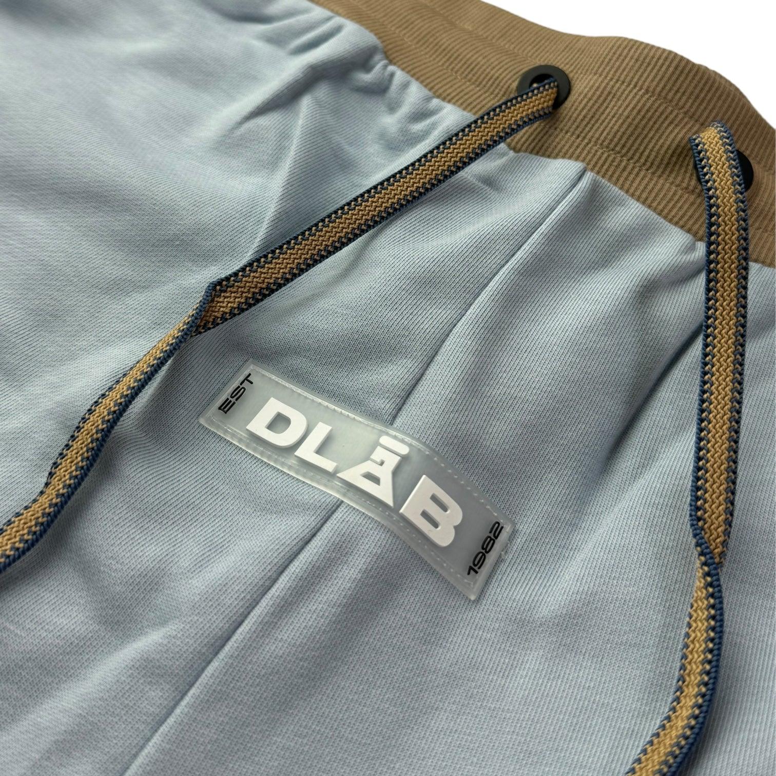 DLAB Oversized Shorts Baby Blue/Cream/Brown - DlabStore