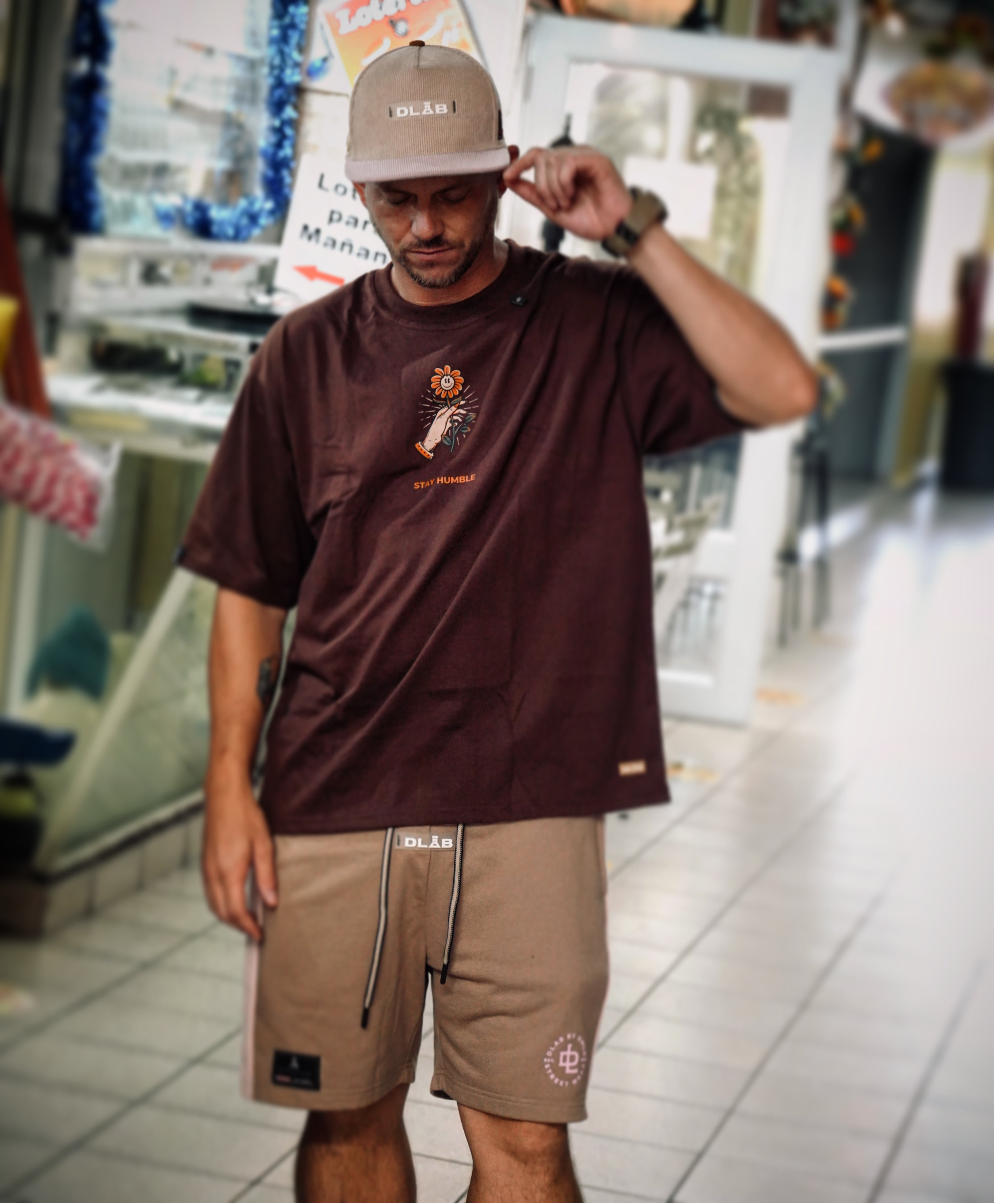 DLAB “Stay Humble” Oversized Box fit Tee