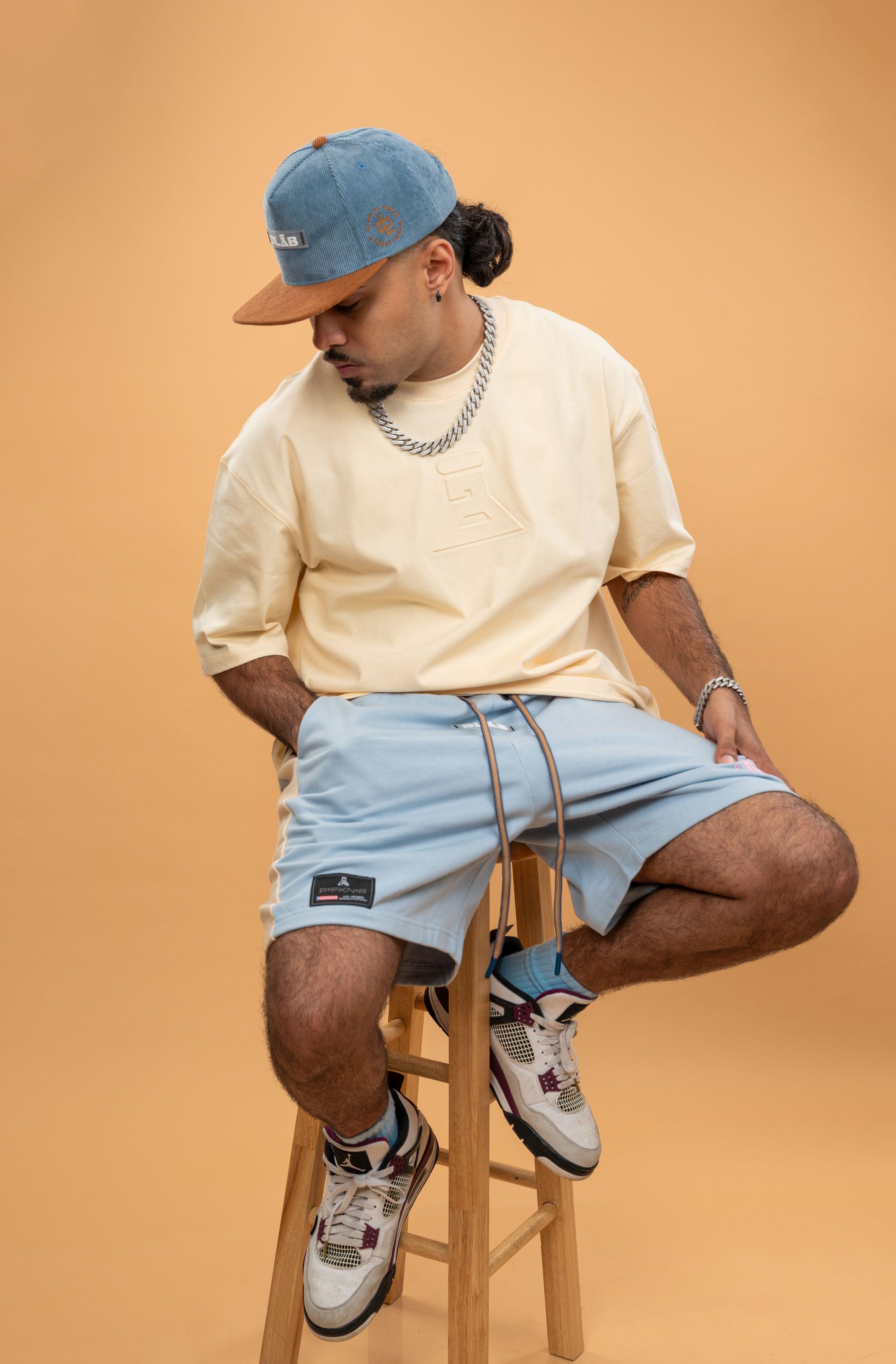 DLAB Oversized Embossed Tee Cream - DlabStore