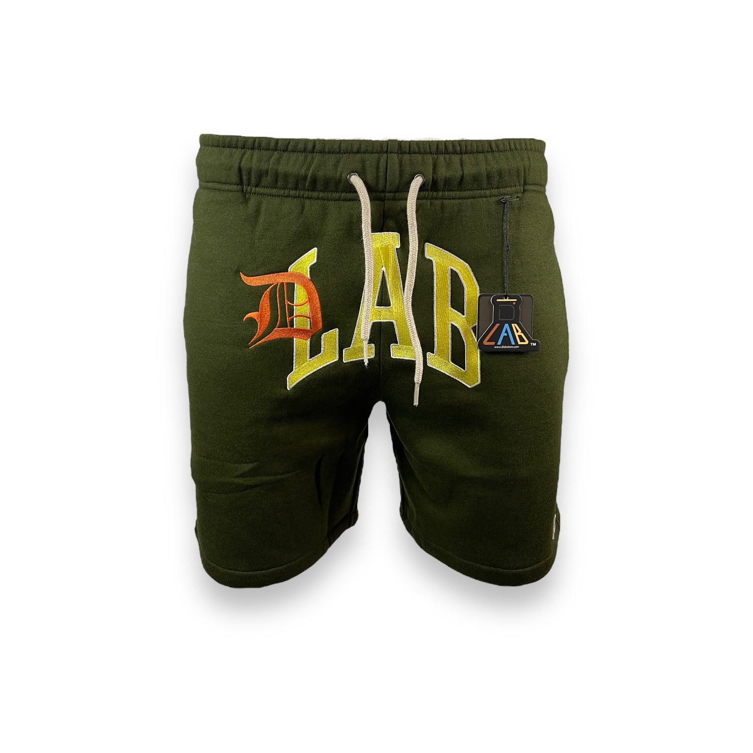 DLAB "SCRPT” SweatShort Olive Green - DlabStore