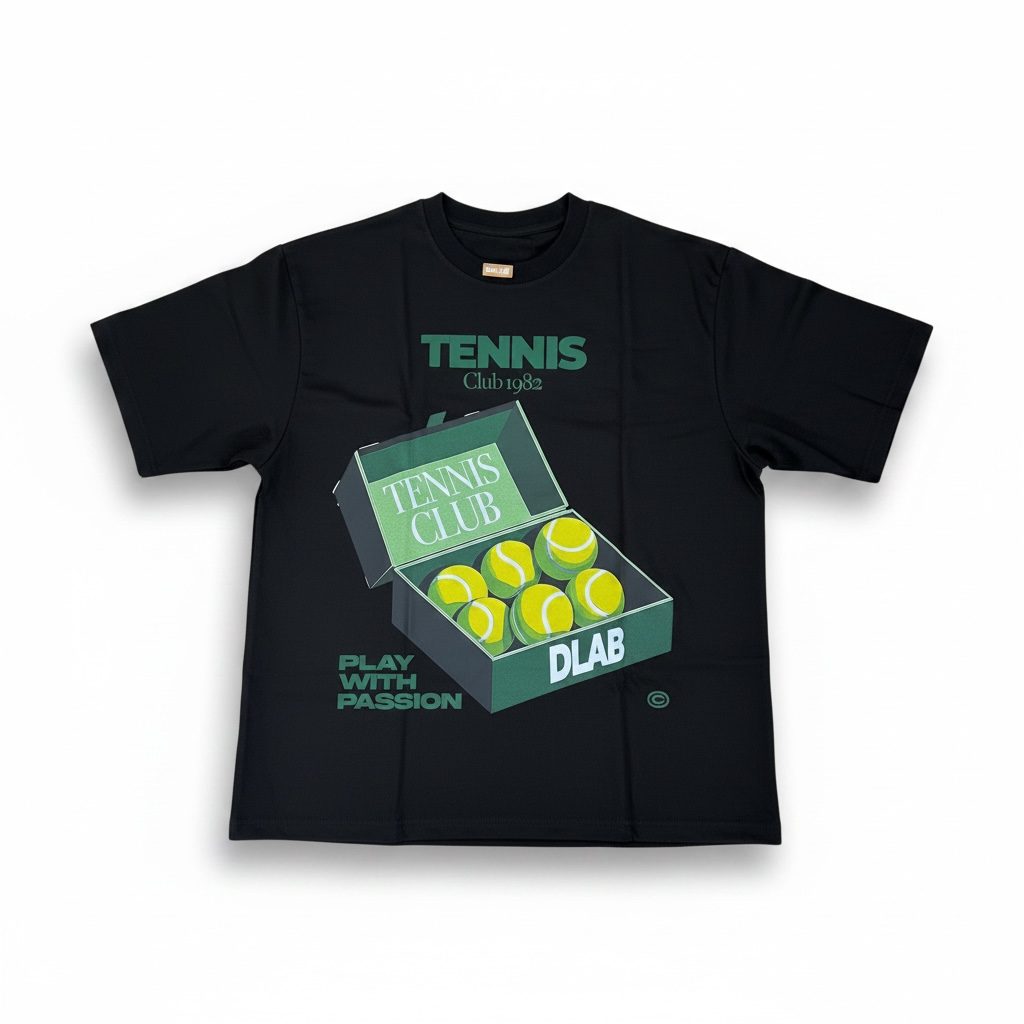 DLAB “Tennis Club" Oversized Box fit White Tee