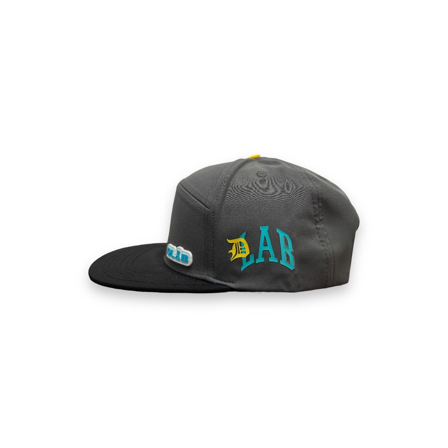 DLAB WaterProof Hybrid 5 Panel SnapBack Gray/Black - DlabStore