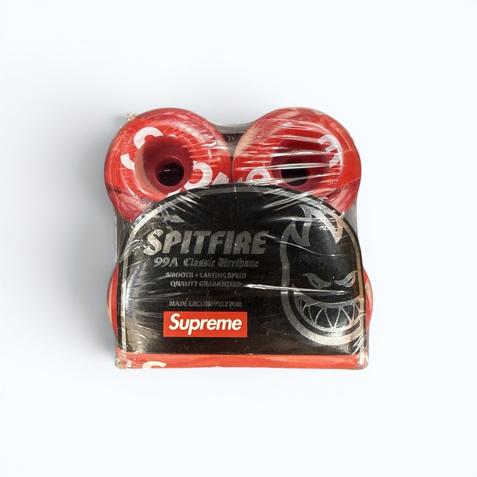 SUPREME Spitfire Shop Wheels 54mm 99A Classic Urethane Red/White Swirl NEW