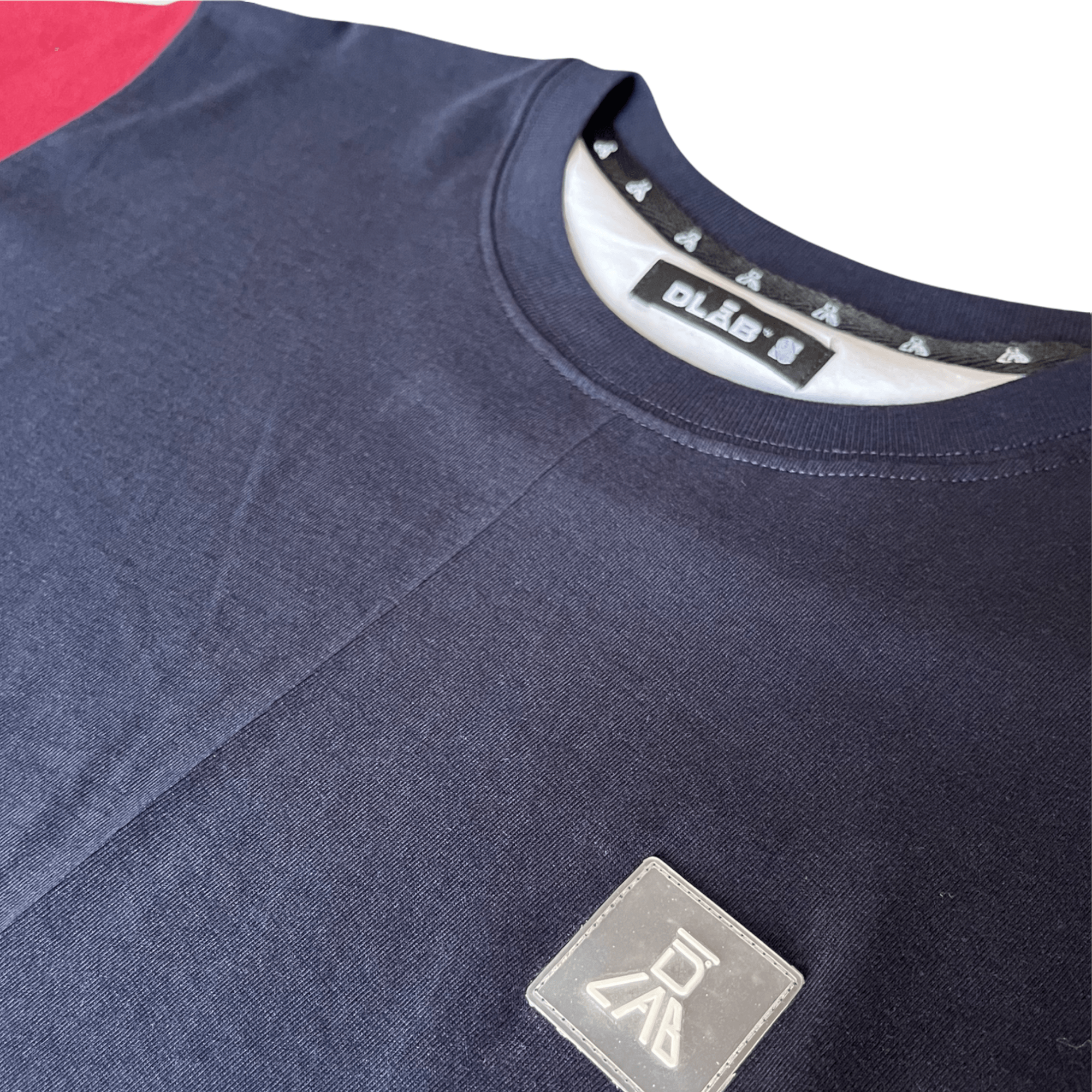 Dlab Essentials Navy/PVC Patch Logo Tee - DlabStore