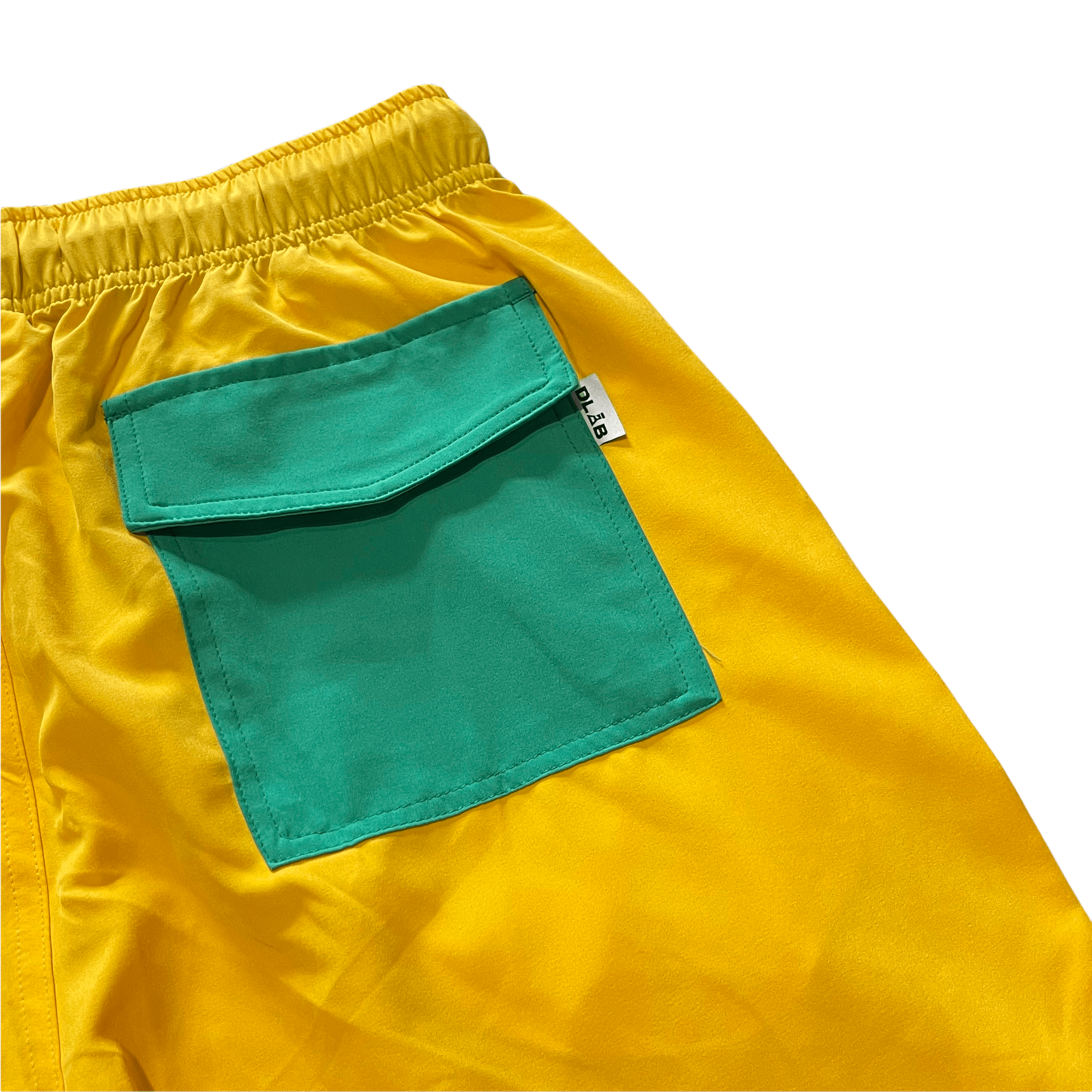 DLAB Men's Hybrid Board Shorts (Yellow) - DlabStore