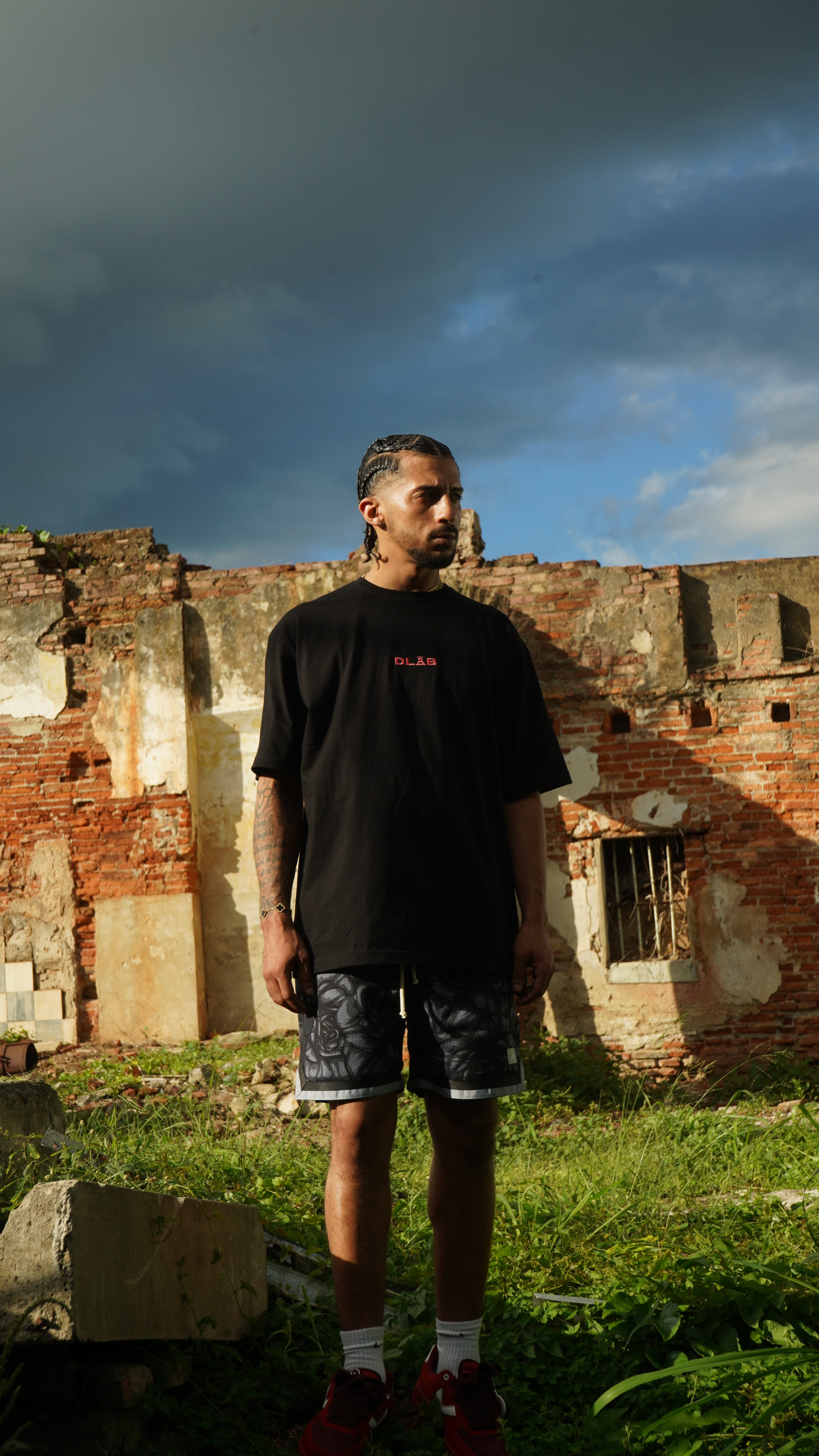 DLAB “Black Roses” Loose Fit Tee