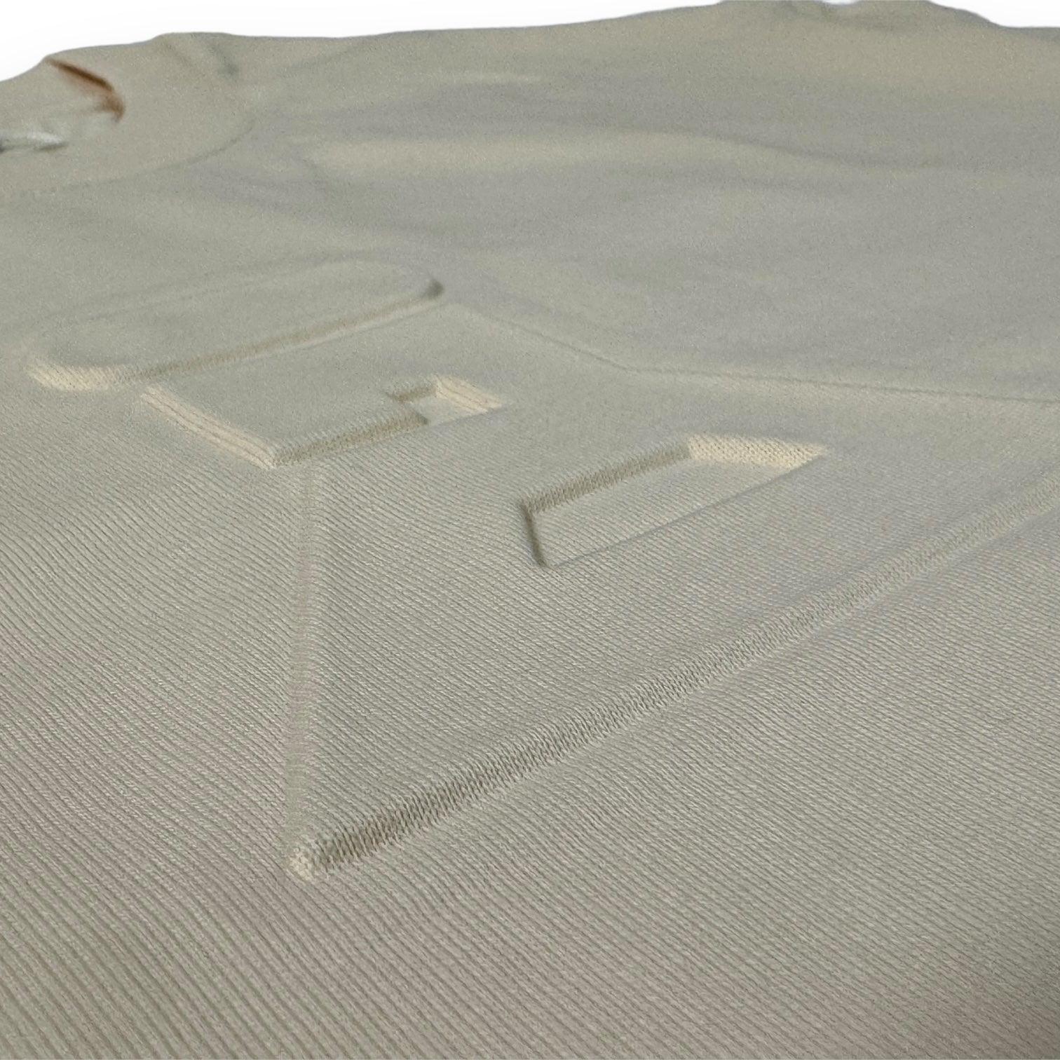 DLAB Oversized Embossed Tee Cream - DlabStore