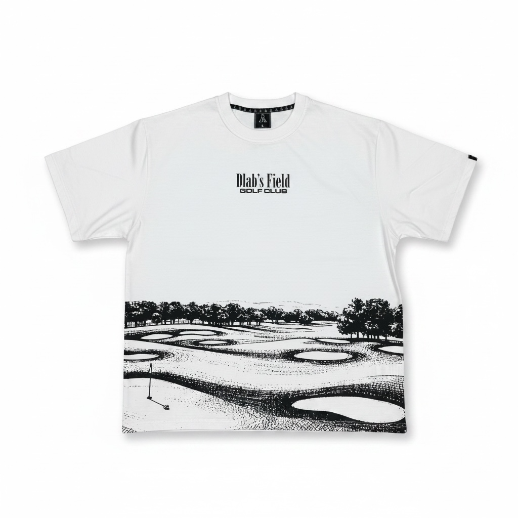 DLAB “La Golf Tee” Oversized Box fit White Tee