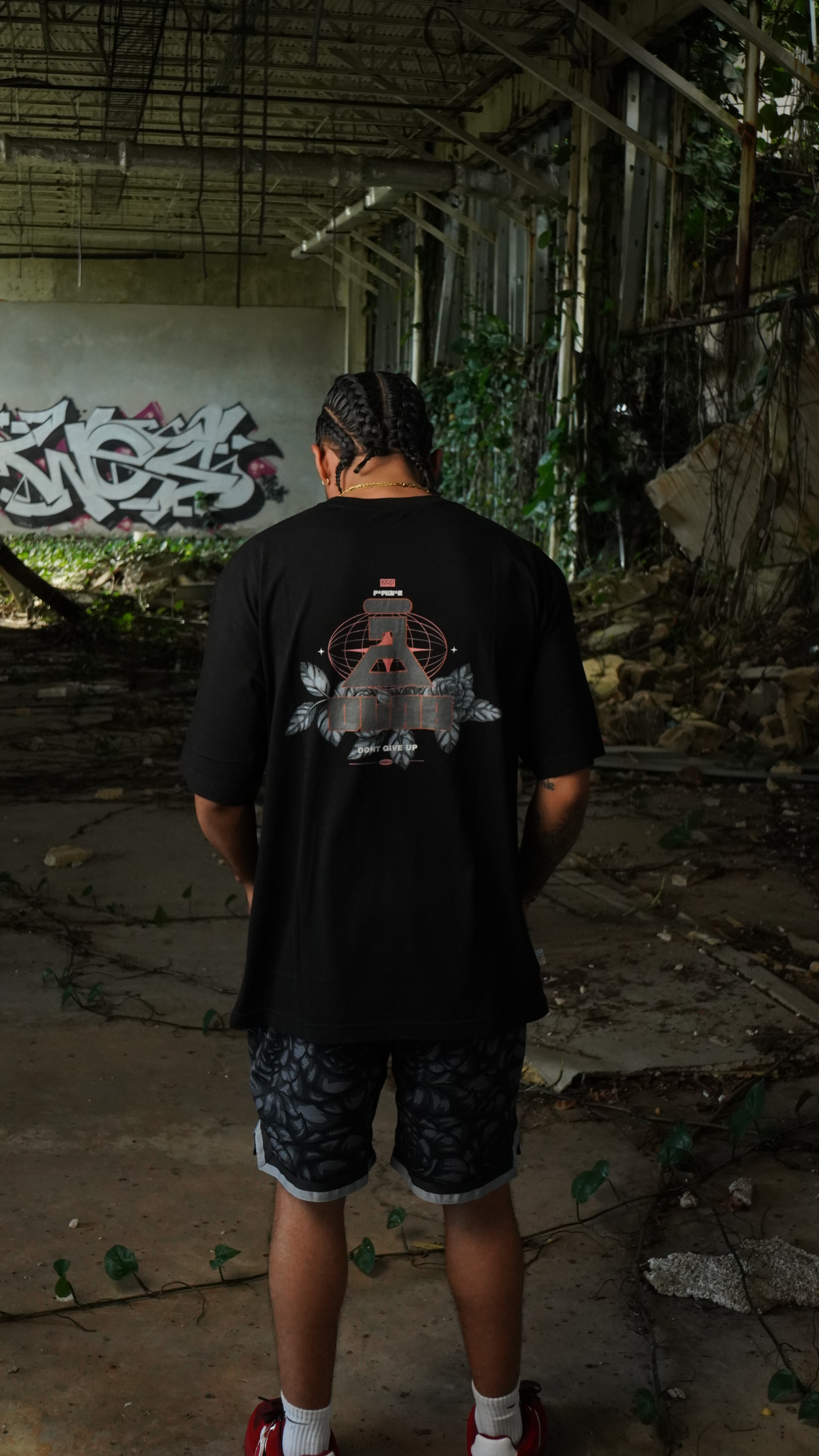 DLAB “Black Roses” Loose Fit Tee