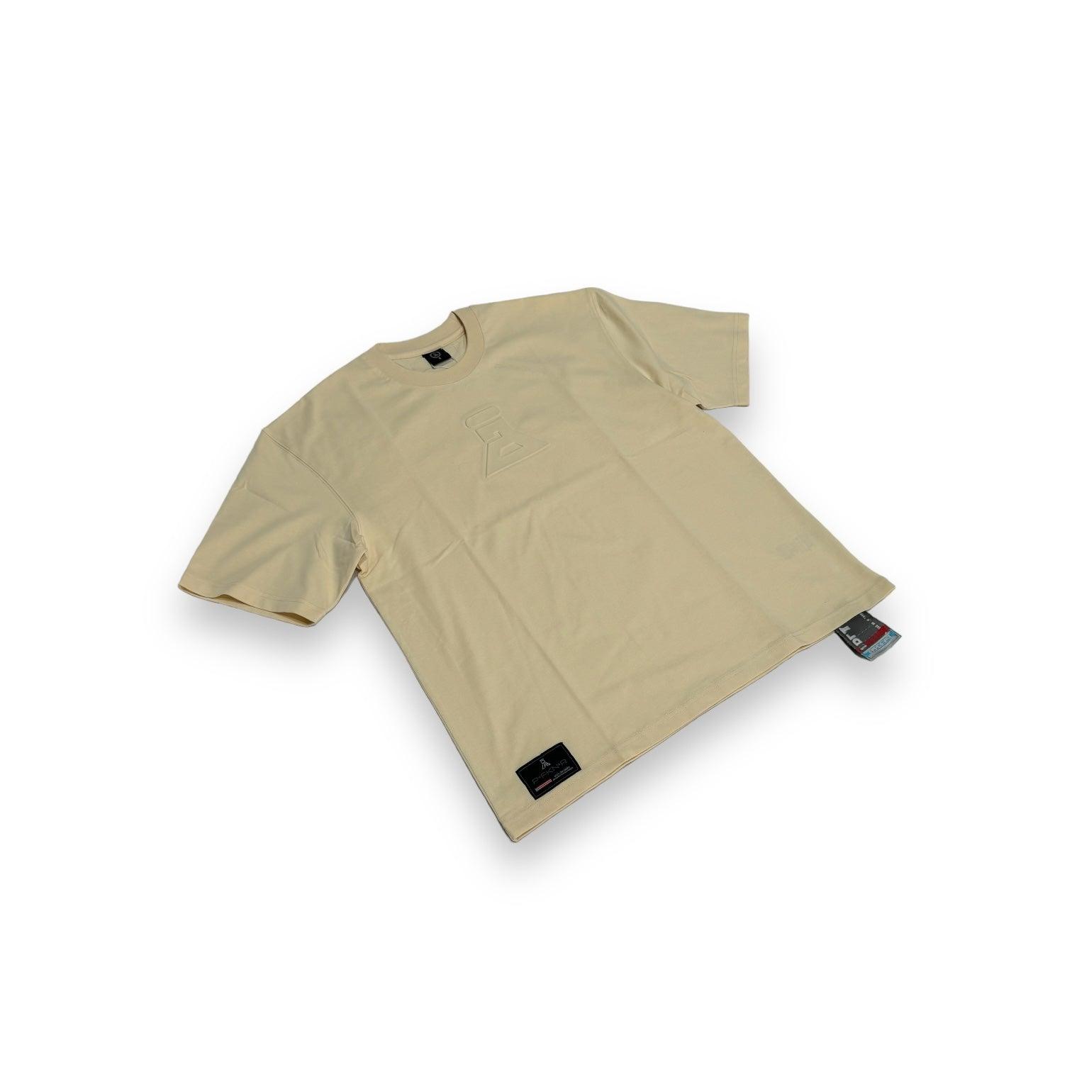 DLAB Oversized Embossed Tee Cream - DlabStore