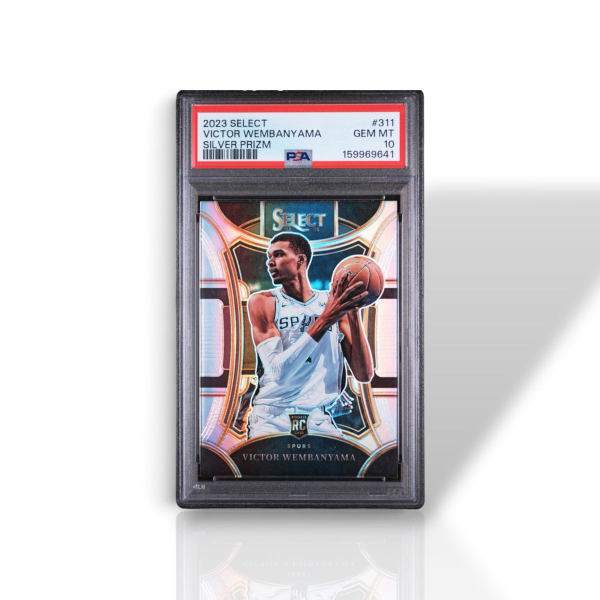 2023-24 Panini Select Victor Wembanyama #311 Mezzanine Silver Prizm Rookie — PSA 10 GEM MINT