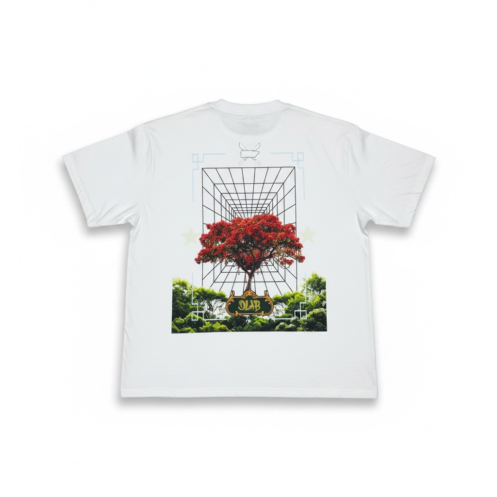 DLAB “La Bori Shirt” Oversized Box fit White Tee