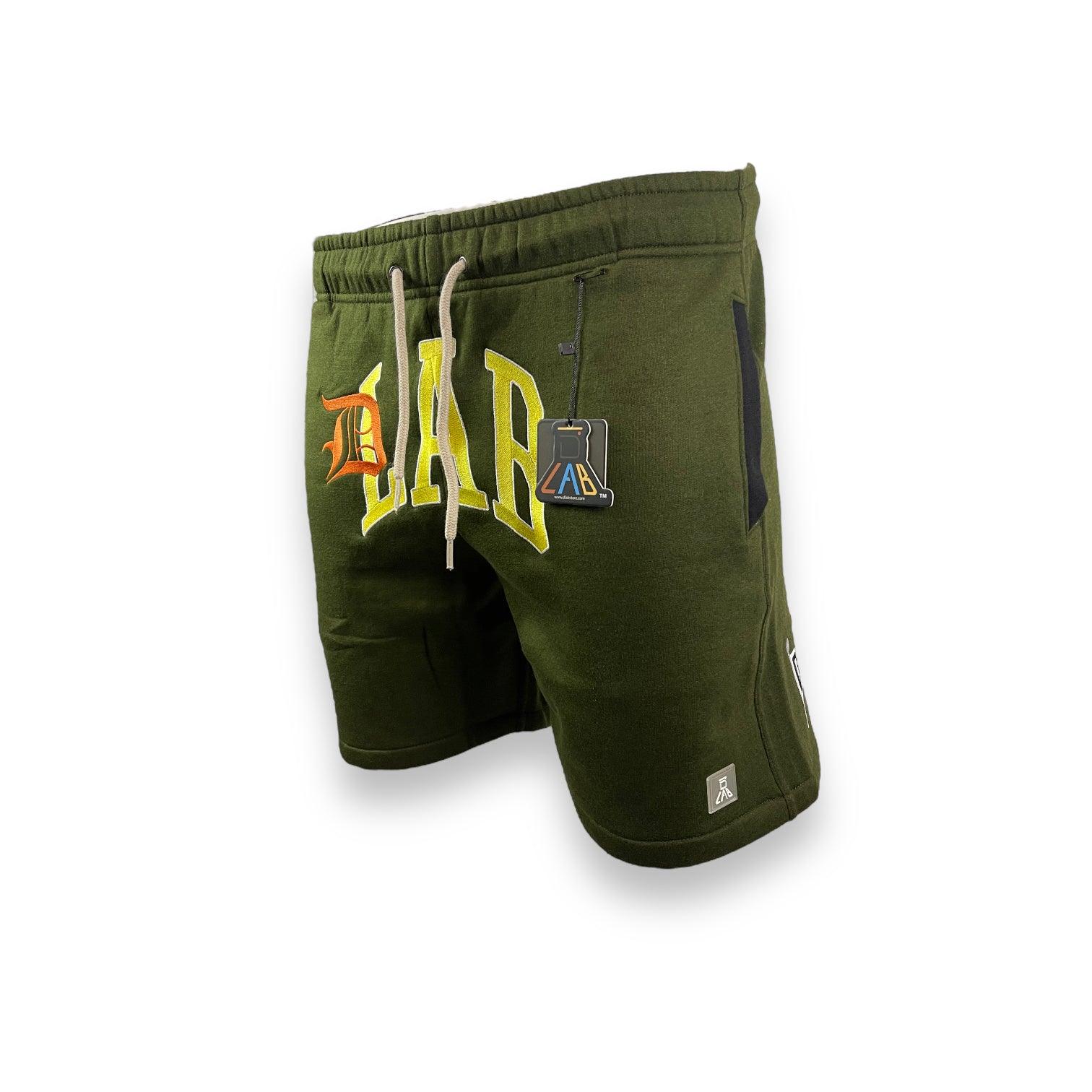 DLAB "SCRPT” SweatShort Olive Green - DlabStore