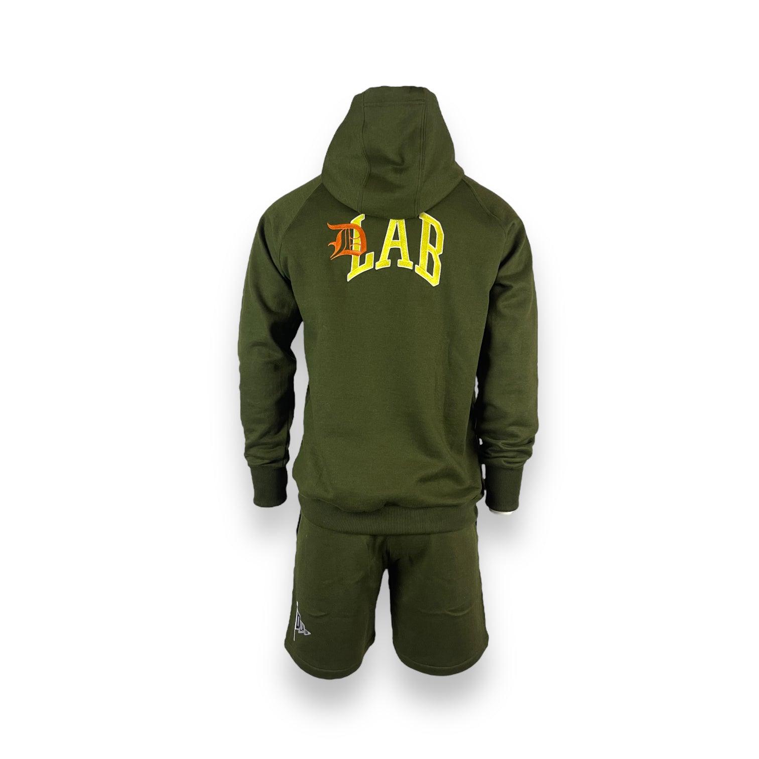 DLAB "SCRIPT” Oversized Hoodie Olive Green - DlabStore