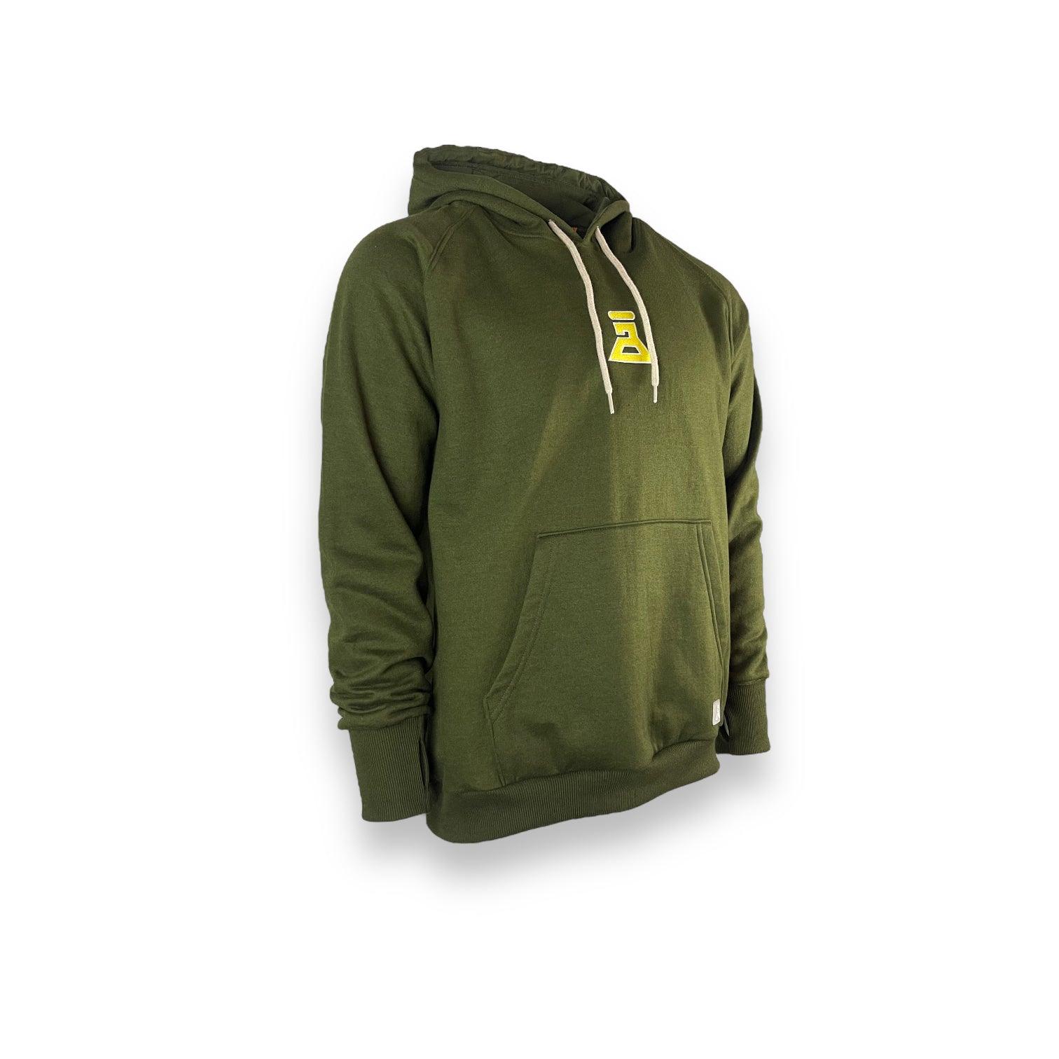 DLAB "SCRIPT” Oversized Hoodie Olive Green - DlabStore