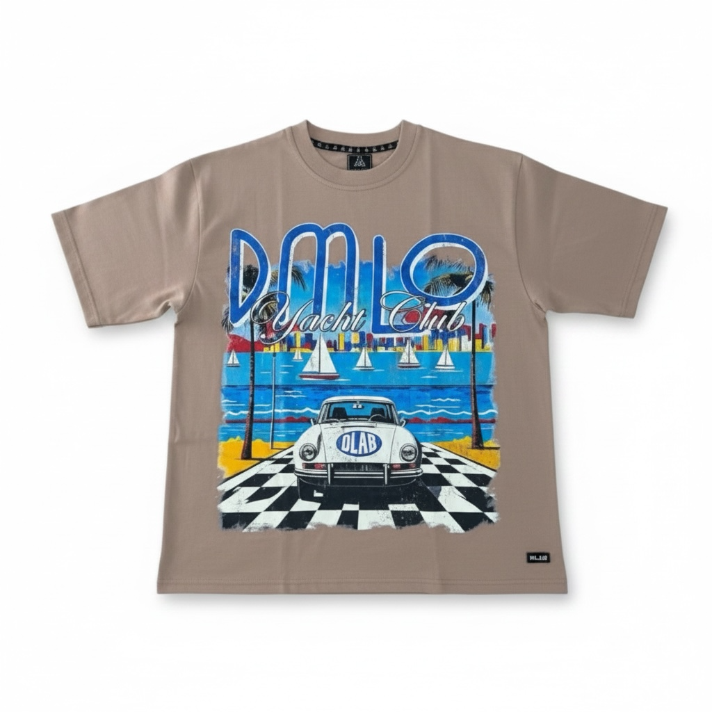 DLAB “Yatch Club” Oversized Box fit White Tee