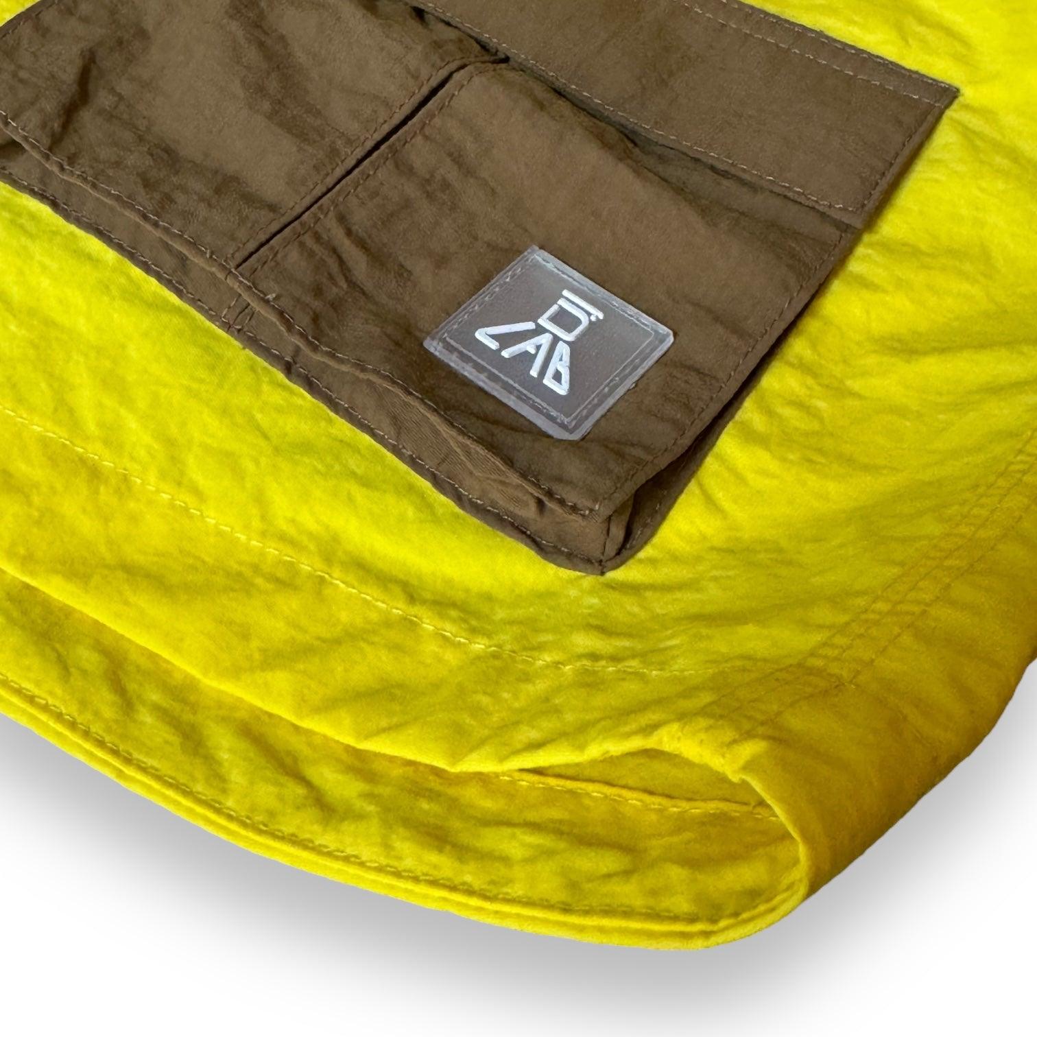 DLAB Hybrid Shorts Yellow with Brown Pocket - DlabStore