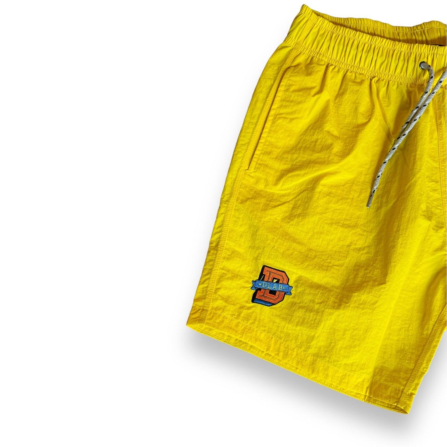 DLAB Hybrid Shorts Yellow with Brown Pocket - DlabStore