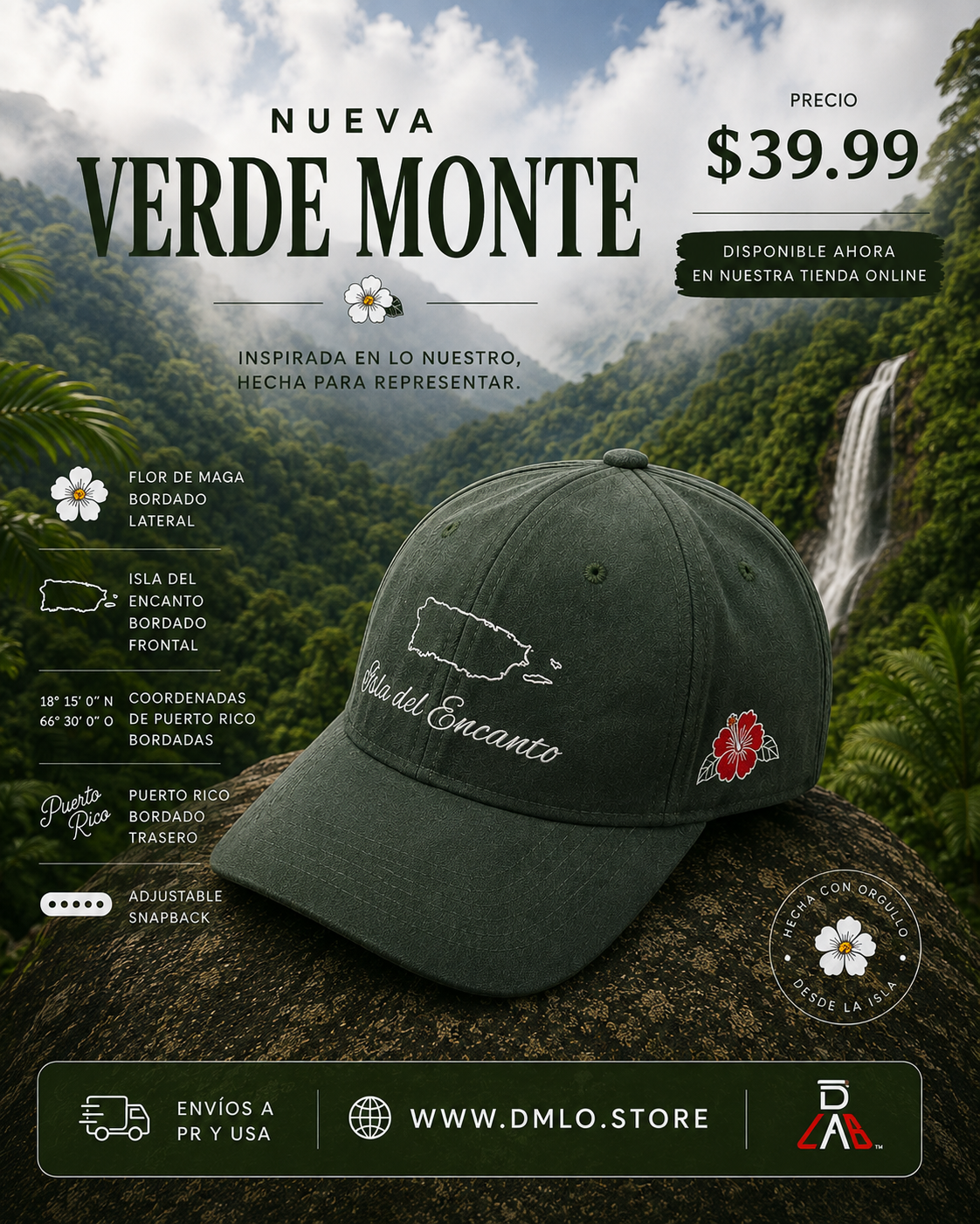 DLAB “Verde Monte” 6 Panel Curved Brim SnapBack “Bori” Edition Vol 2