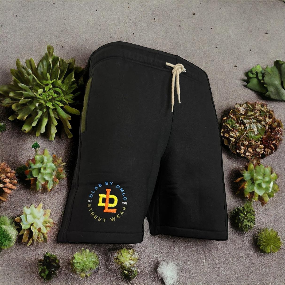 DLAB "DL82” Black SweatShort - DlabStore