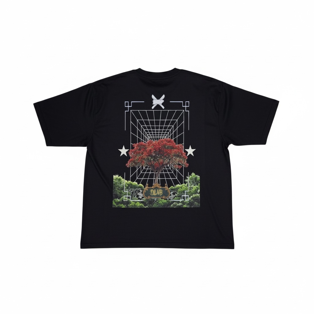 DLAB “La Bori Shirt” Oversized Box fit Black Tee