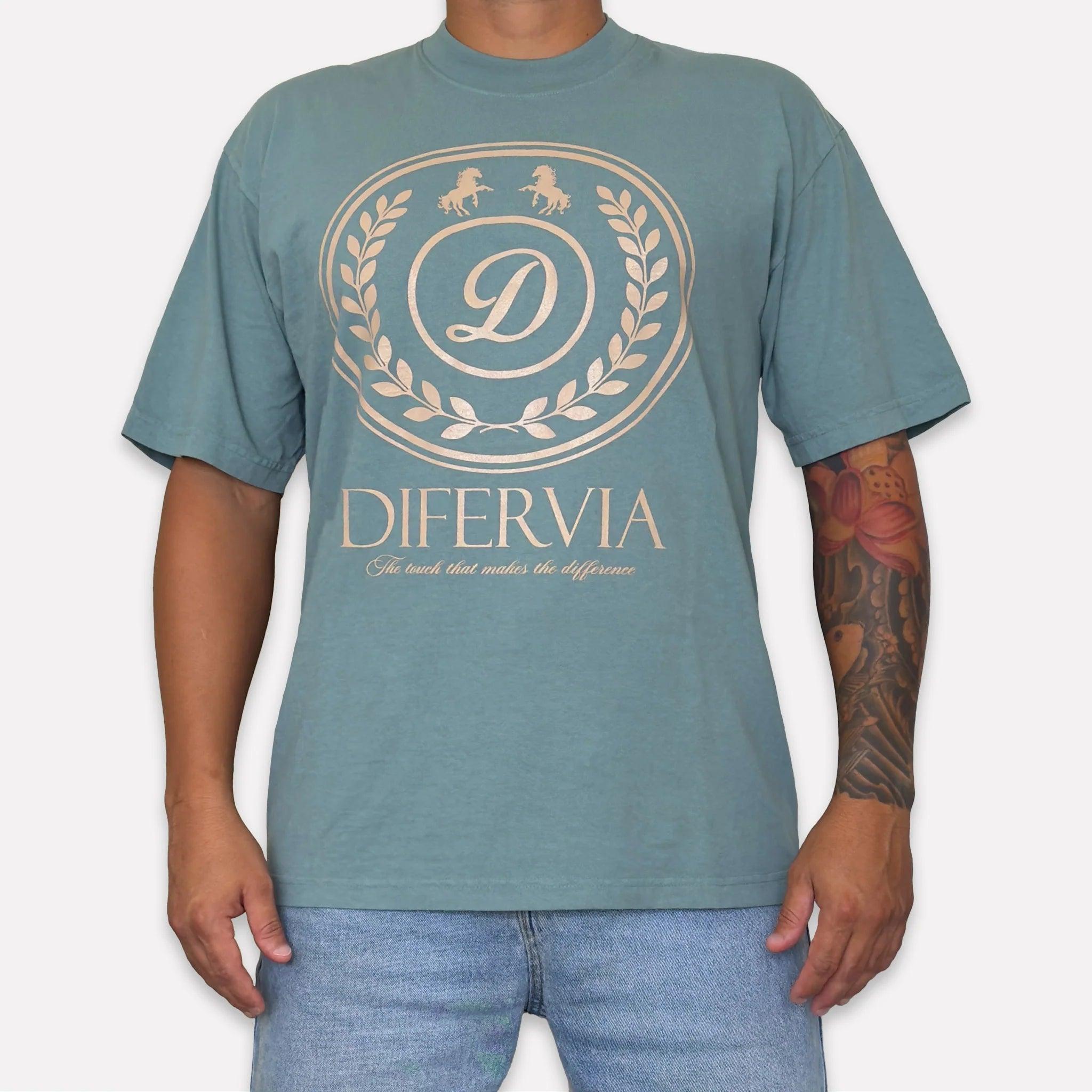 DIFERVIA SHIELD, ATLANTIC GREEN T-SHIRT - DlabStore