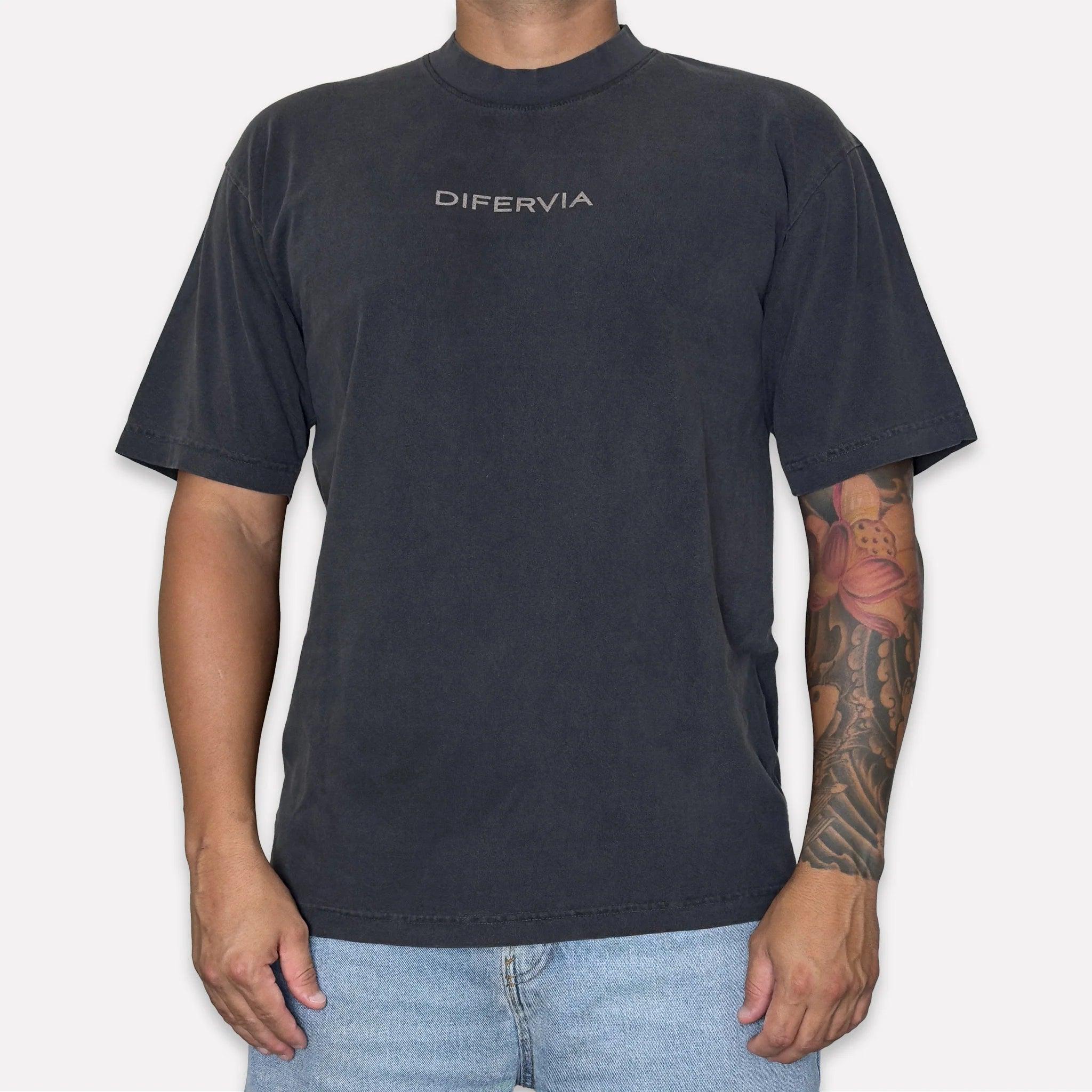 DIFERVIA BUTTERFLIES, VINTAGE BLACK T-SHIRT - DlabStore