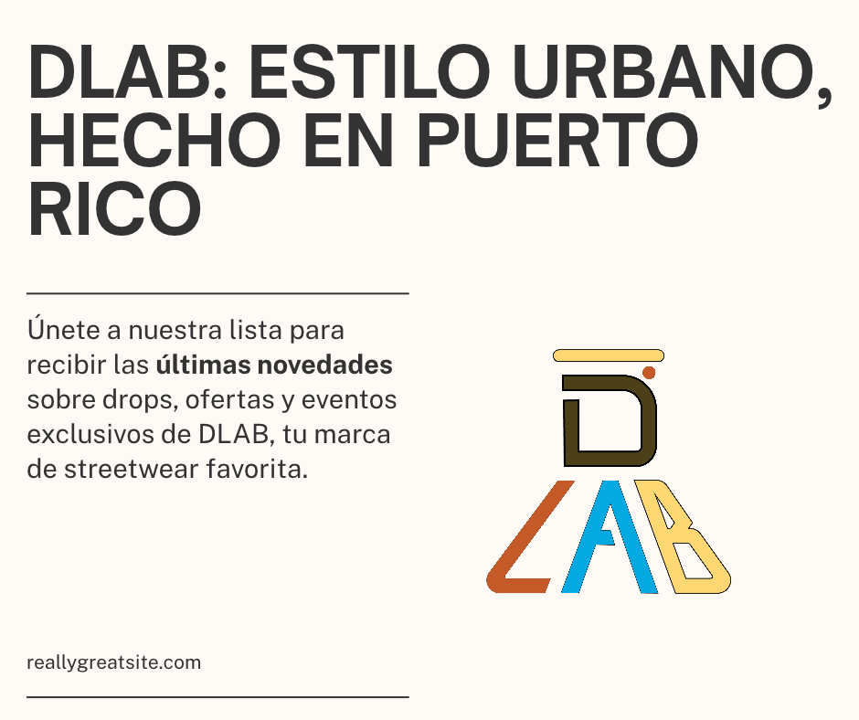 DLAB - Únete a la lista. Streetwear hecho en Puerto Rico